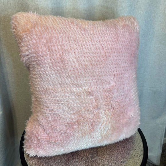 Fluffy Pink Throw Pillow - Picture 4 of 4